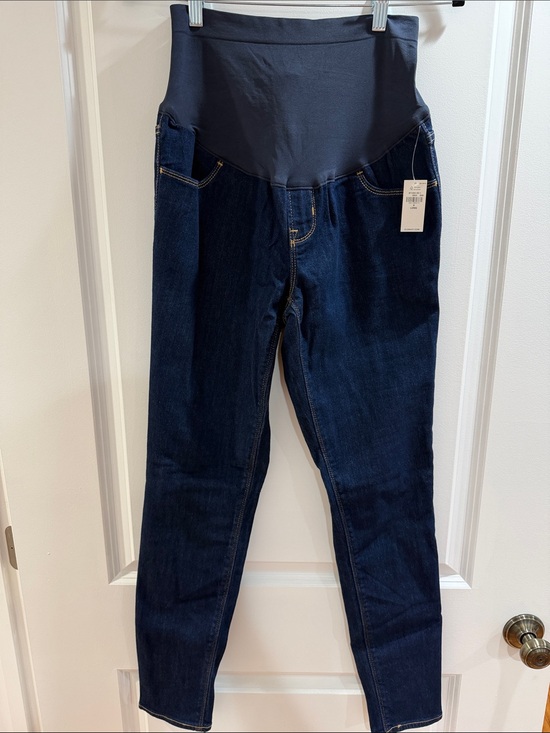 Old Navy Denim - NWT! Old Navy (Size 8 Long) Dark Blue Maternity Jeans with Stretch Waistband